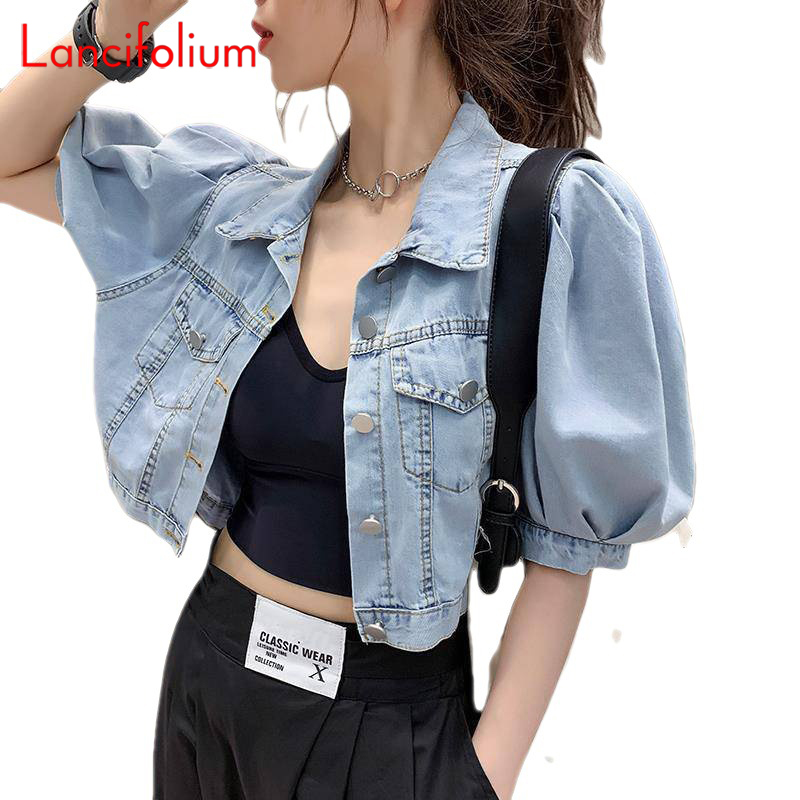 Summer Thin Basic Korean Fashi - Patchwork Jean Jacket ulasan dan harga