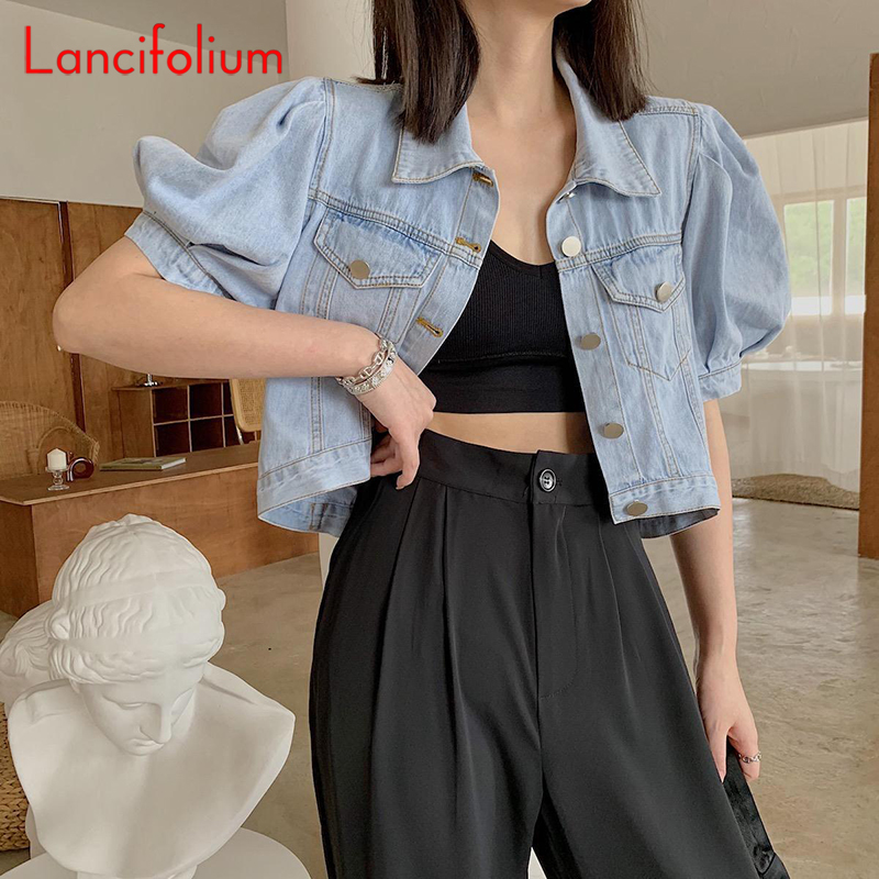 Summer Thin Basic Korean Fashi - Patchwork Jean Jacket ulasan dan harga