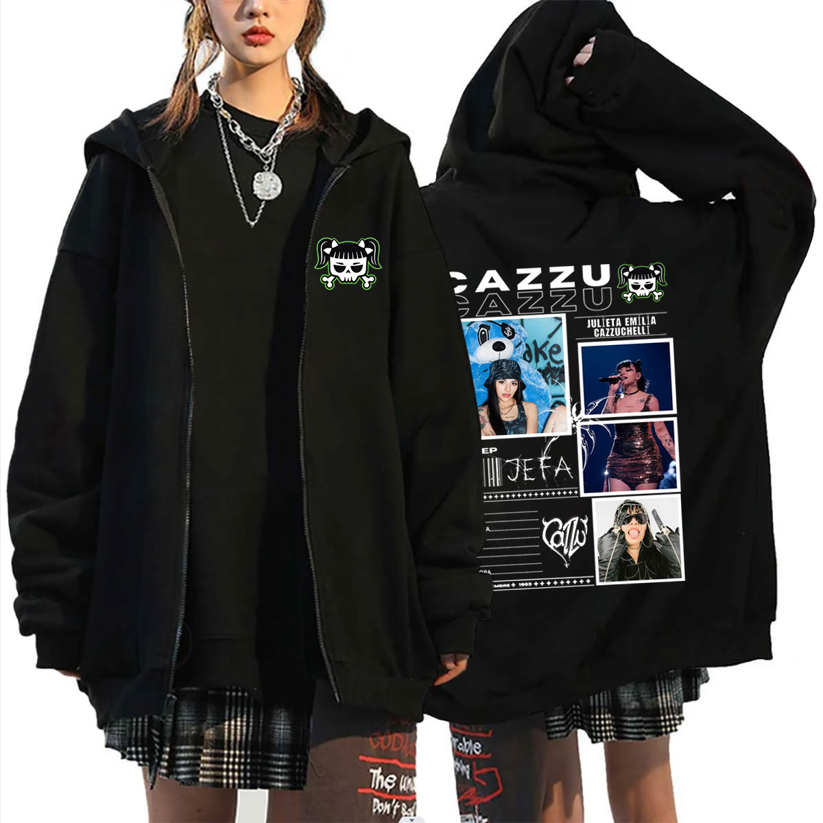 Hot Sale Latin Trap Cazzu Zipp - Vintage Fashion Pop Up ulasan dan harga