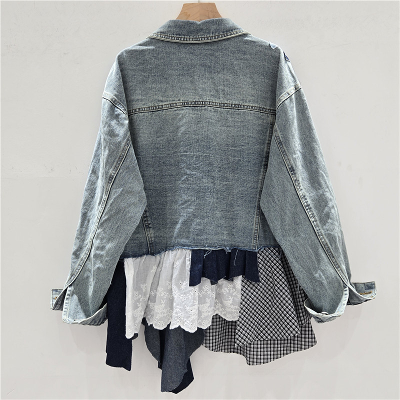 SuperAen Autumn 2025 New Women - Patchwork Jean Jacket ulasan dan harga