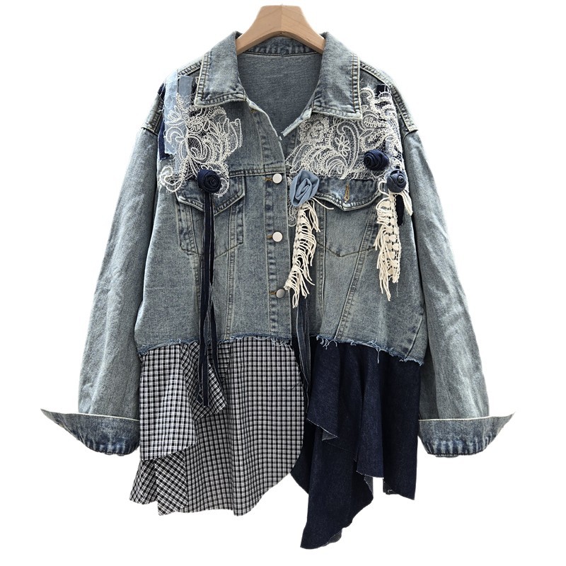 SuperAen Autumn 2025 New Women - Patchwork Jean Jacket ulasan dan harga