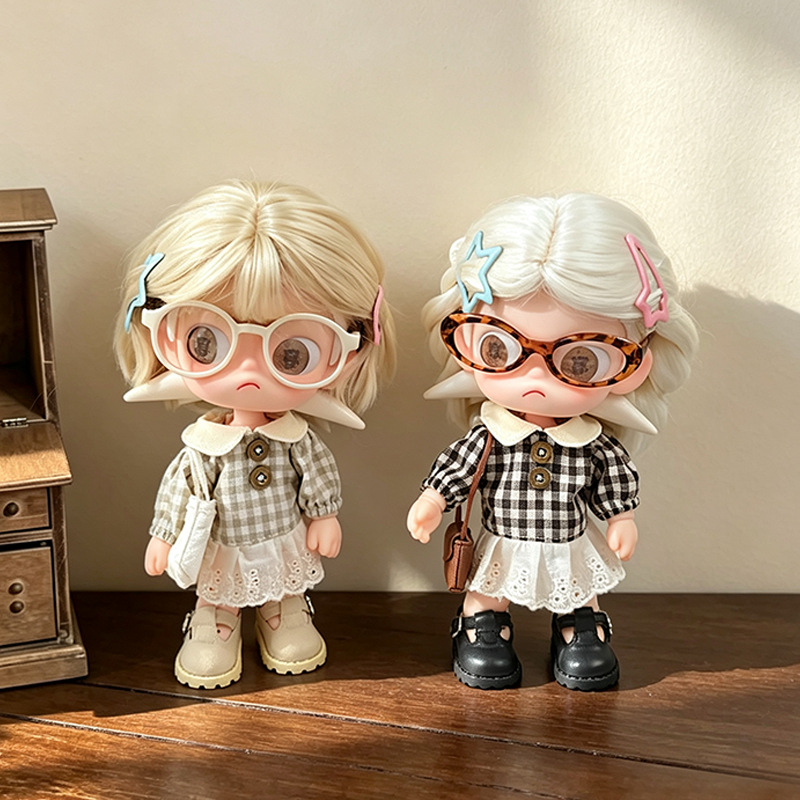 Vintage Sweet Plaid Doll Dress - Vintage Fashion Dolls ulasan dan harga