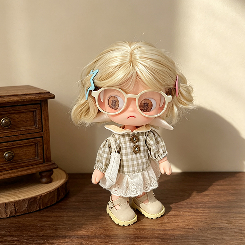 Vintage Sweet Plaid Doll Dress - Vintage Fashion Dolls ulasan dan harga