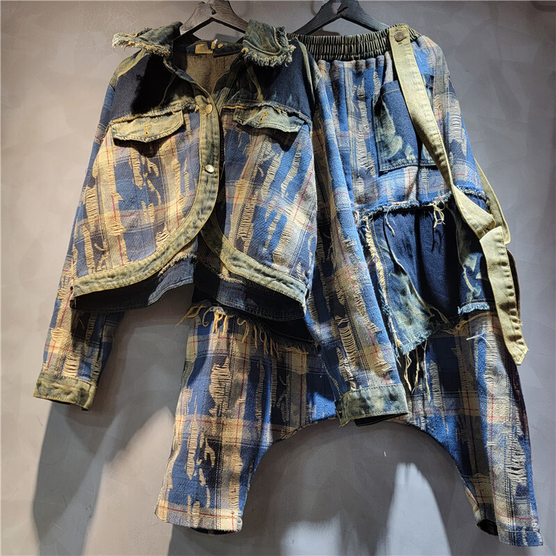 WTHT Fashion Women's Irregular - Patchwork Jean Jacket ulasan dan harga