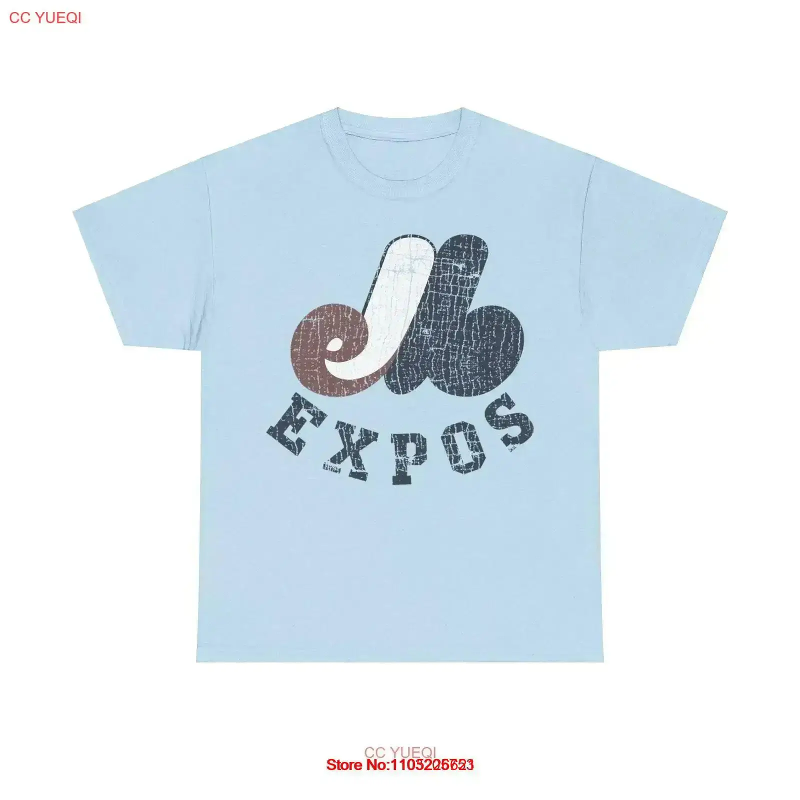 Montreal Expos Distressed Logo - Vintage Fashion Logo ulasan dan harga