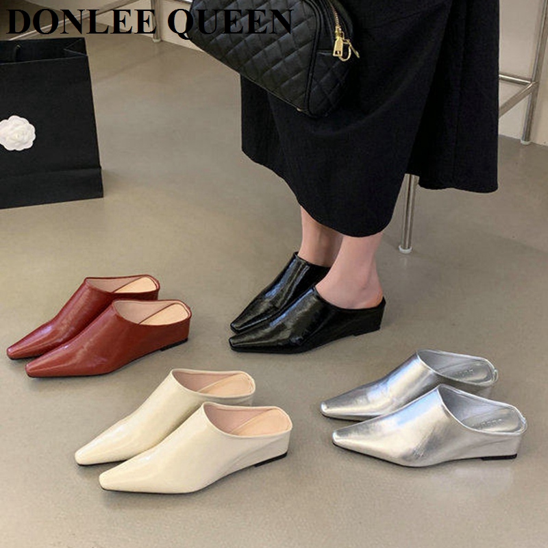 Women Fashion Close Toe Mule S - Vintage Fashion Queen ulasan dan harga