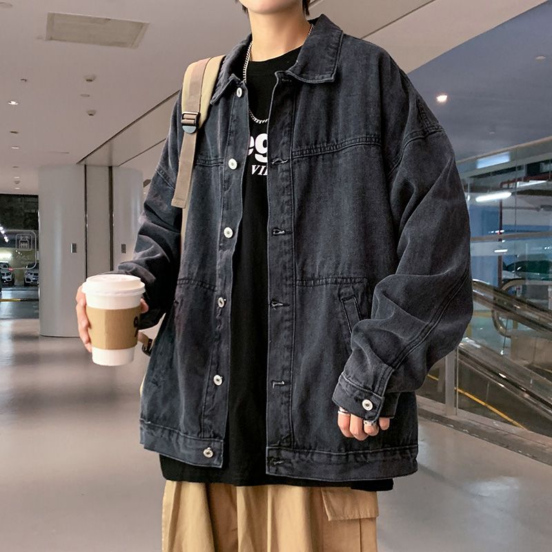 Winter 2025 Male Jean Coats Cl - Patchwork Jean Jacket ulasan dan harga