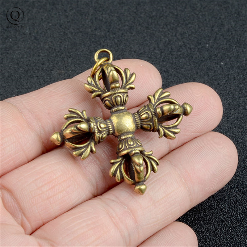 Copper Buddhism Dorje Cross Va - Vintage Fashion Collection ulasan dan harga