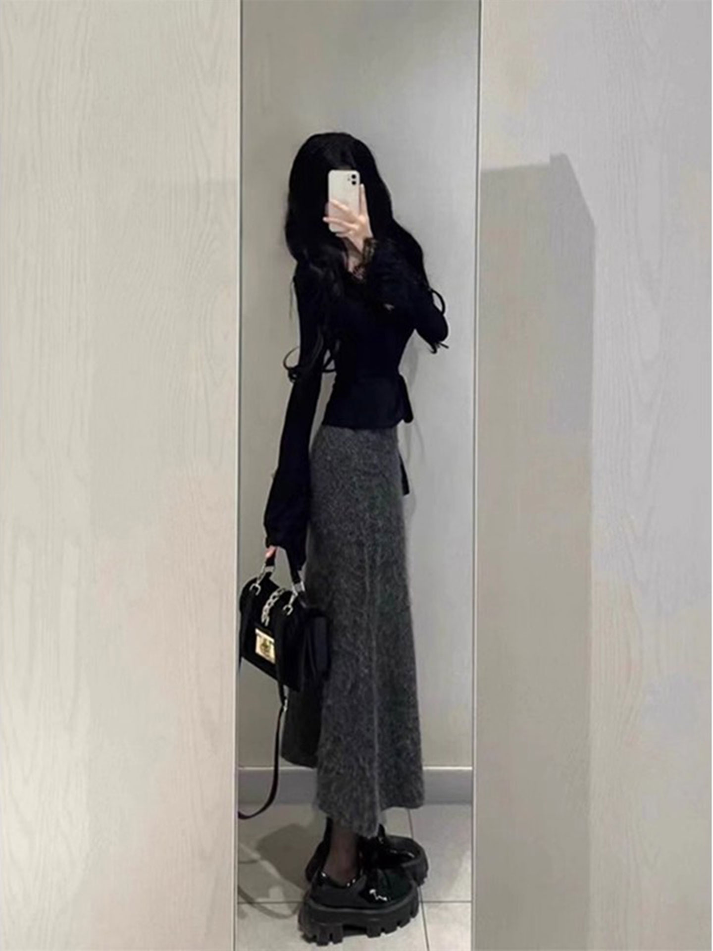 Large Size Vintage Knitted Gre - Vintage Fashion Pieces ulasan dan harga