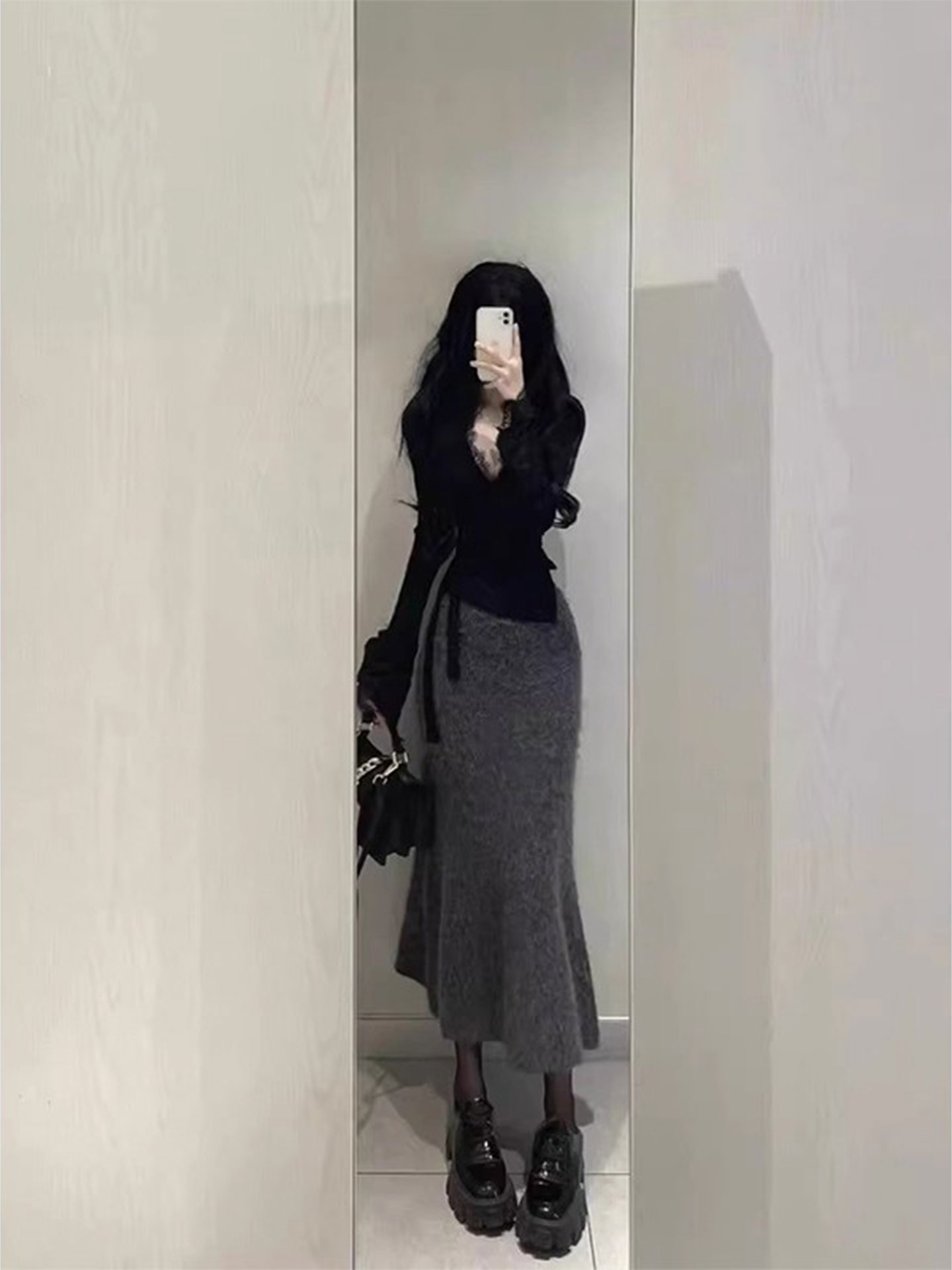 Large Size Vintage Knitted Gre - Vintage Fashion Pieces ulasan dan harga