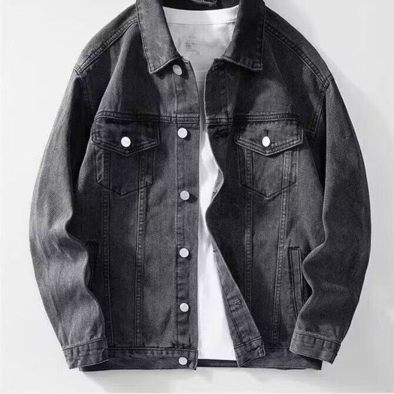 America Vintage Heavy Wolf Emb - Patchwork Jean Jacket ulasan dan harga