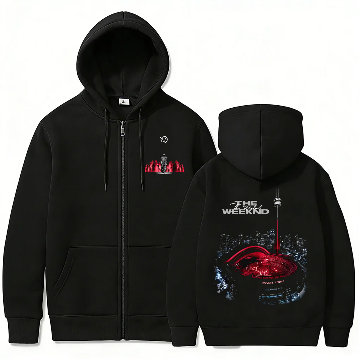 Rapper The Weeknd Zipper Hoodi - Vintage Fashion Pop Up ulasan dan harga
