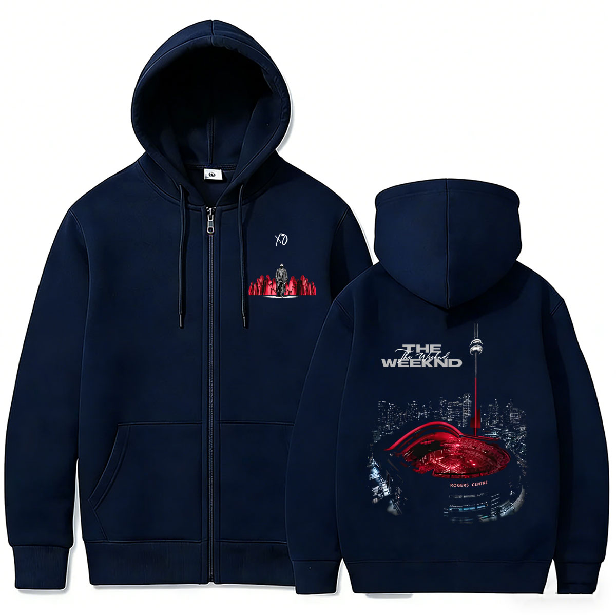 Rapper The Weeknd Zipper Hoodi - Vintage Fashion Pop Up ulasan dan harga