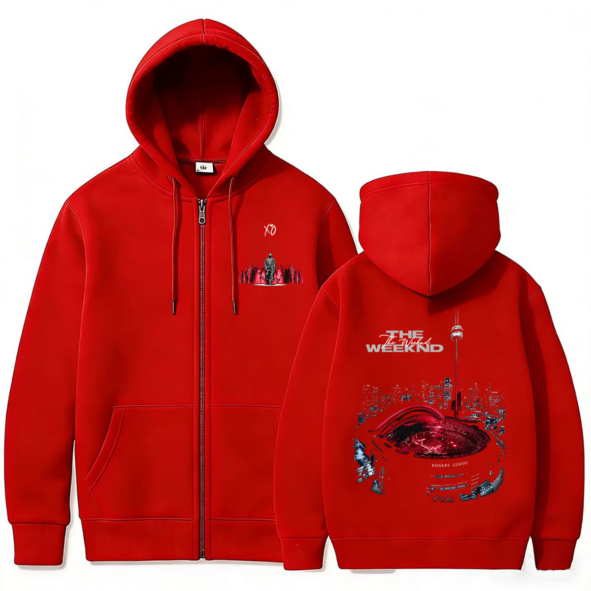 Rapper The Weeknd Zipper Hoodi - Vintage Fashion Pop Up ulasan dan harga