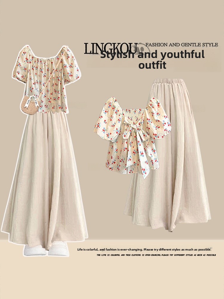 High Waist Floral Print Three  - Vintage Fashion Pieces ulasan dan harga